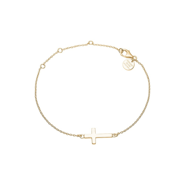 Kors - Armbnd i forgyldt slv