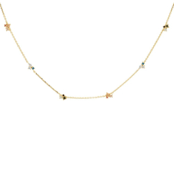 LA PALETTE NECKLACE - Forgyldt Halsk�de