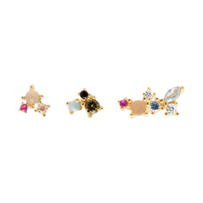 LA PALETTER EARRINGS - Forgyldt �restik