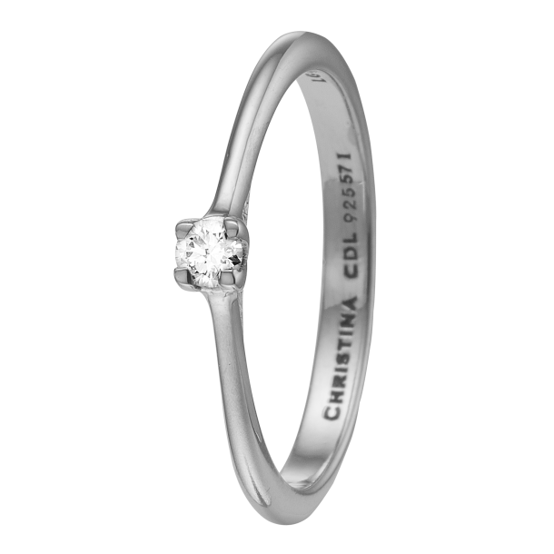 Labgrown Diamond 0,10 ct, slv Ring