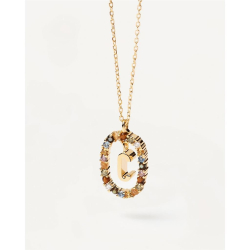 LETTER C NECKLACE - Forgyldt Halsk�de