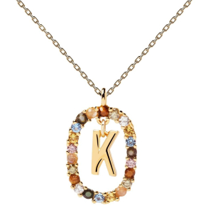LETTER K NECKLACE - Forgyldt Halsk�de