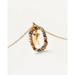 LETTER K NECKLACE - Forgyldt Halsk�de