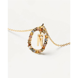 LETTER N NECKLACE - Forgyldt Halsk�de