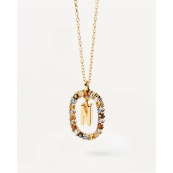 LETTER N NECKLACE - Forgyldt Halsk�de