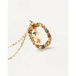 LETTER S NECKLACE - Forgyldt Halsk�de