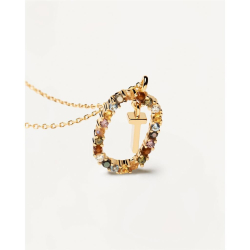 LETTER T NECKLACE - Forgyldt Halsk�de