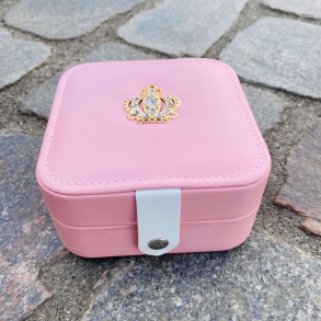 Lyser�dt smykkeskrin med kongekrone