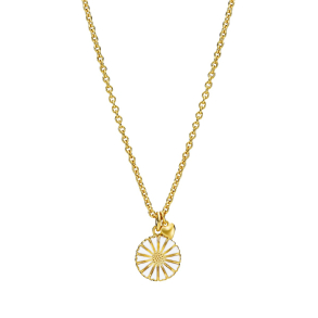 MARGUERIT COLLIER 11MM MED MAT HJERTE