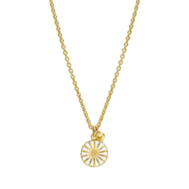 MARGUERIT COLLIER 11MM MED MAT HJERTE