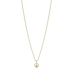Marguerit collier med vedhng trdhjerte