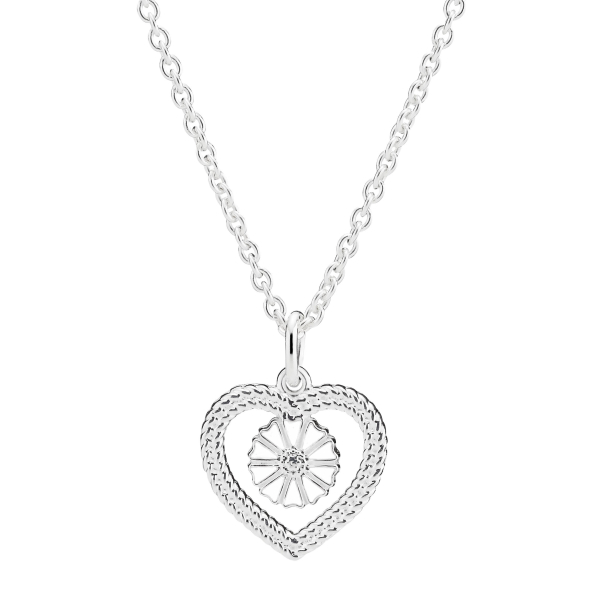 MARGUERIT COLLIER SLV SNOET HJERTE