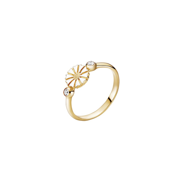 MARGUERIT RING MED 2 ZIRKONIA