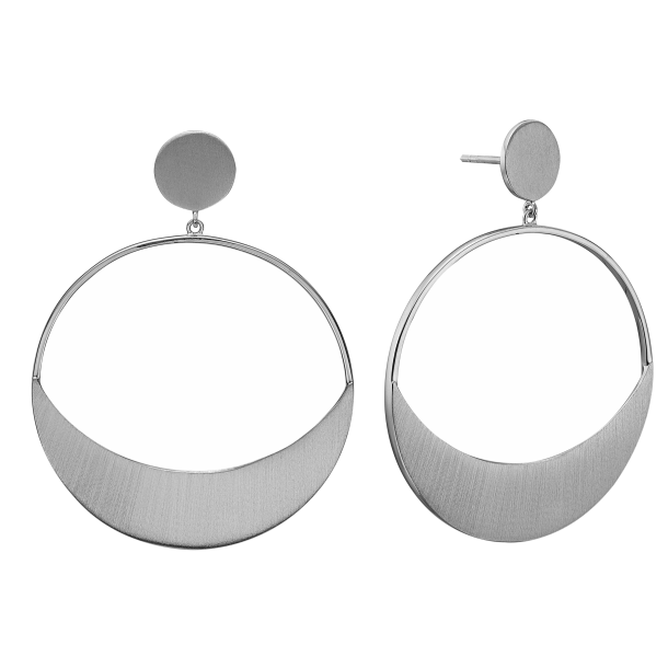 Moon Stud Hoops rehnger