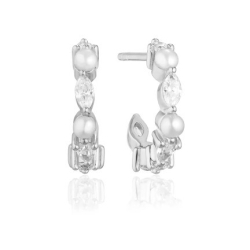 reringe Adria creolo piccolo - med ferskvandsperler og hvide zirkoner.