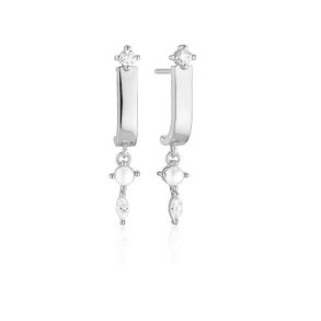 reringe Adria Tre Pendolo - med ferskvandsperle og hvide zirkoner.