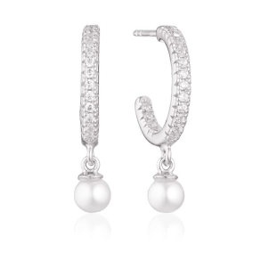 reringe Ellera Perla medio - med hvide zirkoner og ferskvandsperle.