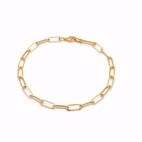 Paperclip armbnd - 8 kt rdguld