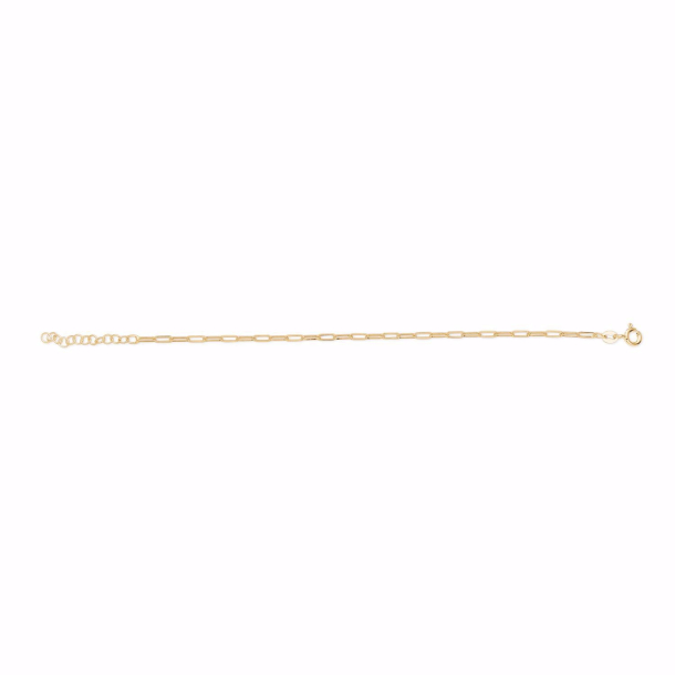 Paperclip - Forgyldt slv armbnd