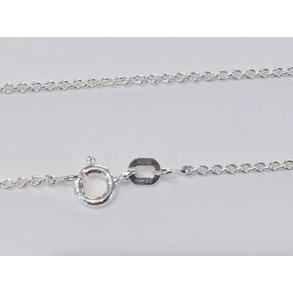 Rhodineret s�lvk�de rund anker