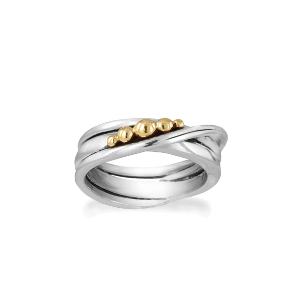 Ring - Golden Bubbles