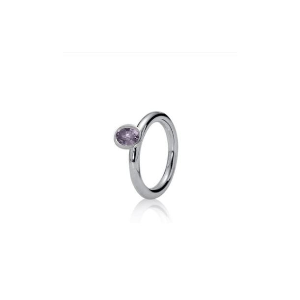 Ring, sterlingslv, lys ametyst