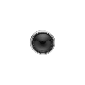 Round Onyx restikke Slv