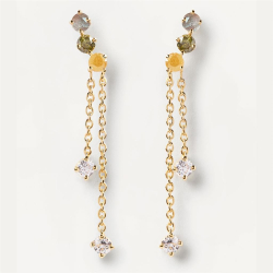 SENA EARRINGS - Forgyldt �rering