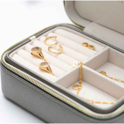 Sif Jakobs jewellery travel box grande metallic shine