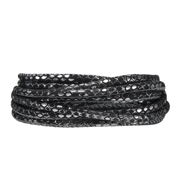 Silver Black Armbnd 70
