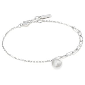 Silver Pearl Chunky - S�lv Armb�nd