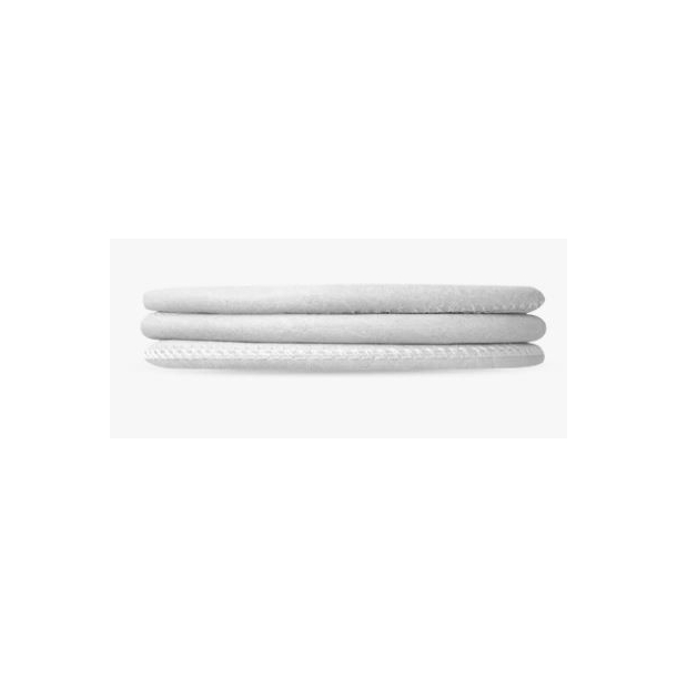 Slim Lderarmbnd - Hvid 70 cm