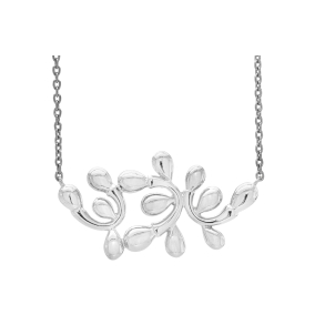 Slv collier - Dancing Drops