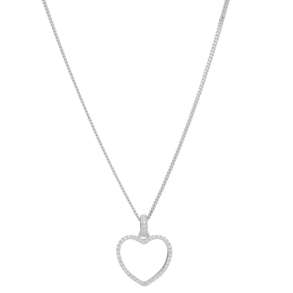 SLV RHODINERET HJERTE VEDHNG 