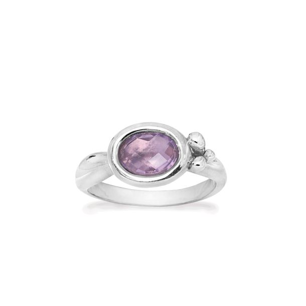 Slv ring - Hope ametyst