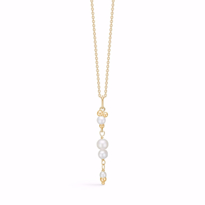 Sophia - forgyldt halskde med ferskvands perler