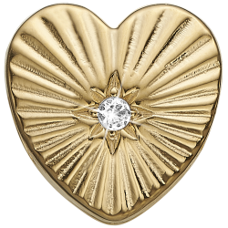 Sunshine Heart Slv Charms