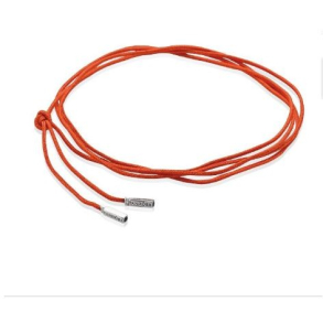 Tekstilsnor, slvender, orange, 100 cm