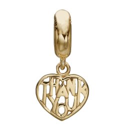 Thank You Charms Slv