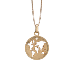 The World, pendant w/KV diamond, goldpl