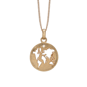 The World, pendant w/KV diamond, goldpl