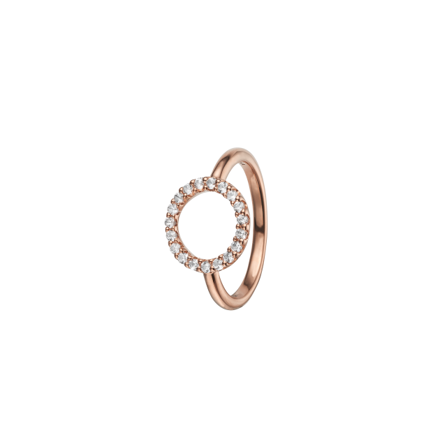 Topas Circle Ring Rosa
