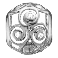 Triple Spiral Charms slv