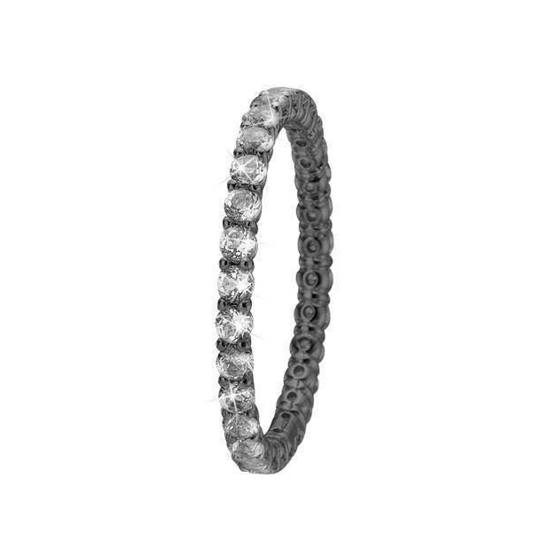 Unforgettable Love Ring - Ox. Sterling Slv m. 30 Hvide Topas